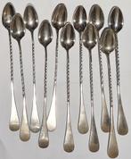 Vintage '60-'70 cocktail lepeltjes merk Alpacca (11 stuks), Ophalen of Verzenden