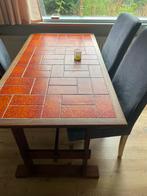 Tafel met 4 stoelen, Huis en Inrichting, Complete eetkamers, Ophalen, Zo goed als nieuw, 4 tot 6 stoelen