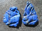 2 SNIJWERKJES IN LAPISLAZULI  CHINESE LEEUW EN KONIJN, Ophalen of Verzenden, Nieuw