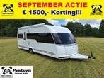 Hobby 560 UL Premium MOVER/LUIFEL/LENGTE BEDDEN/BJ:2018, Caravans en Kamperen, Caravans, Kachel, 2 aparte bedden, Rondzit, Hobby