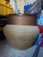 Unieke bloempot, Tuin en Terras, Bloempotten, Kunststof, 40 cm of meer, Rond, Ophalen of Verzenden