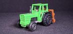Majorette Tractor - met ploeg. Vintage. BIEDEN, Ophalen of Verzenden, Gebruikt, Auto