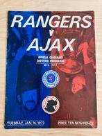 programma Supercup 1973 RANGERS FC-AJAX, Verzamelen, Ophalen of Verzenden, Gebruikt, Ajax, Boek of Tijdschrift