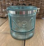 Vaas blauw, Blauw, Ophalen of Verzenden, Minder dan 50 cm, Glas