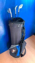 Kinder golftas en clubs wedge, 5/6 en 7/8, Ophalen of Verzenden, Gebruikt
