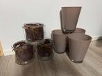 7 x nieuwe vaas, Overige kleuren, Nieuw, Ophalen of Verzenden, Glas