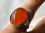 Zilveren ring Baltische Barnsteen, Sieraden, Tassen en Uiterlijk, Ringen, Verzenden, Met edelsteen, Dame, Zilver