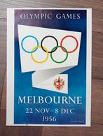 Affiche Melbourne 1956 Olympische Spelen uit 1972, Verzamelen, Posters, Zo goed als nieuw, Verzenden