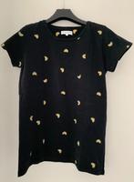 T-shirt zwart goud Fabienne Chapot S, Kleding | Dames, T-shirts, Verzenden, Zwart, Zo goed als nieuw, Maat 36 (S)