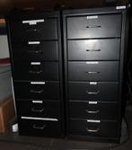 Ladenkastjes 4 stuks zwart, Ophalen, Zo goed als nieuw, Minder dan 70 cm