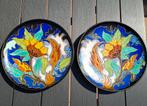 Twee Zeldzaam mooie Gouda plateel wandborden, Antiek en Kunst, Antiek | Keramiek en Aardewerk, Ophalen of Verzenden