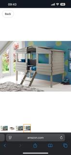 Amerikaans(echt hout),kinderbed /strandhuis- /huis- / boshut, Kinderen en Baby's, Kinderkamer | Bedden, Ophalen, Lattenbodem, 180 cm of meer