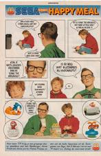 Retro reclame 1995 McDonald's Happy Meal Sega Sonic, Verzenden, Overige typen