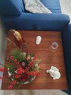 Bijzettafel massief kersen hout 70x70 cm, hoogte 45 cm, Vierkant, 55 tot 75 cm, Zo goed als nieuw, Ophalen