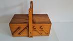 houten harmonica naaidoos, naaikoffer, Ophalen of Verzenden