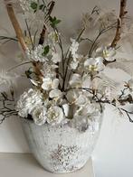 Kunstbloemen boeket met vaas, Huis en Inrichting, Ophalen, Zo goed als nieuw