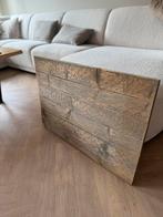 Steigerhouten wandplank / prikbord greywash, Ophalen, Zo goed als nieuw