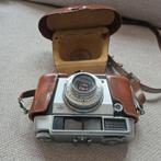 Agfa Silette-L Pronto vintage fototoestel in leren cameratas, Ophalen of Verzenden, Gebruikt, Compact, Overige Merken