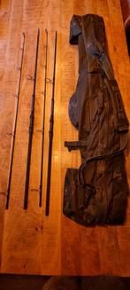 Foudraal, 2x jrc rova hengels te koop!, Watersport en Boten, Hengelsport | Karpervissen, Ophalen, Gebruikt, Werphengel