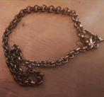 M.K.M. design ketting 40cm zilverkleurJasseron  kapitel, Ophalen of Verzenden, Gebruikt, Zilver, Overige materialen