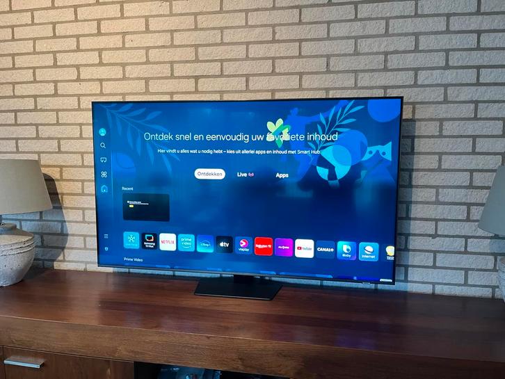 Samsung 55 inch QLED Smart TV, Audio, Tv en Foto, Televisies, Zo goed als nieuw, QLED, 100 cm of meer, 4k (UHD), Samsung, 100 Hz