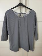 Penn & Ink top donkerblauwe stip travelstof maat 40 zgan., Maat 38/40 (M), Penn & Ink, Blauw, Ophalen of Verzenden