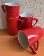 Mepal Rosti Wave: 4 bekers in luna-rood, Caravans en Kamperen, Kampeeraccessoires, Lochem, Ophalen of Verzenden, Zo goed als nieuw