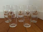 Vintage Drie Hoefijzers BREDA bierglazen (5+1), Verzamelen, Ophalen, Gebruikt, Glas of Glazen, Overige merken