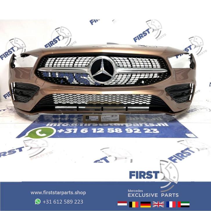 W118 CLA AMG VOORBUMPER ROSE GOLD COMPLEET + DIAMOND GRIL or, Auto-onderdelen, Carrosserie en Plaatwerk, Bumper, Mercedes-Benz