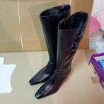 MOOIE DAMESLAARZEN MAAT 40, Hoge laarzen, Verzenden, Zwart, Zo goed als nieuw