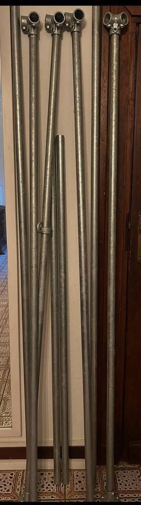 RVS Steigerbuizen + Koppelingen, Doe-het-zelf en Verbouw, Metalen, Zo goed als nieuw, Overige metalen, Ophalen