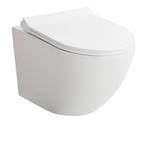 Atlantic hangend toilet Armin randloos wit met toiletzitting, Ophalen, Overige typen, Nieuw, Minder dan 100 cm