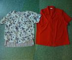 shirt en  Oscar B rode blouse maat XXL 50 /52, Ophalen of Verzenden, Zo goed als nieuw, Maat 46/48 (XL) of groter, Rood