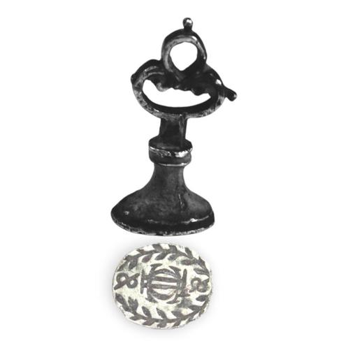 Bodemvondst renaissance zilveren zegelstempel ca. 17e eeuw, Antiek en Kunst, Antiek | Goud en Zilver, Zilver, Verzenden
