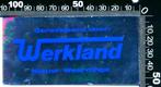 Sticker: Werkland - Nieuw Weerdinge (Spiegelsticker), Ophalen of Verzenden, Zo goed als nieuw, Bedrijf of Vereniging