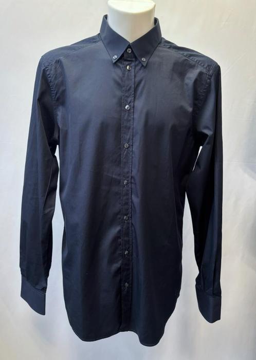 Dolce & Gabbana Blauw HEREN overhemd  Maat 17/43, Kleding | Heren, Overhemden, Zo goed als nieuw, Halswijdte 43/44 (XL), Blauw