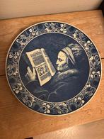 Delfts blauw wandbord - Moeder van Rembrandt, Antiek en Kunst, Ophalen of Verzenden