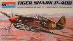 Monogram Tiger Shark P-40 B zonder doos, Hobby en Vrije tijd, Modelbouw | Vliegtuigen en Helikopters, Ophalen of Verzenden, Zo goed als nieuw