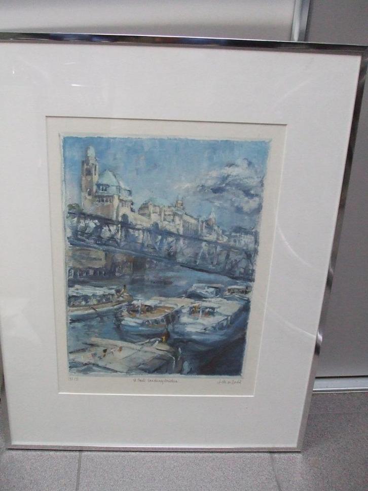 Twee litho's van Annette von Borstel, Hamburg, Antiek en Kunst, Kunst | Litho's en Zeefdrukken, Ophalen of Verzenden