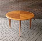 vintage ronde tafel teakhouten tafel, Ophalen of Verzenden
