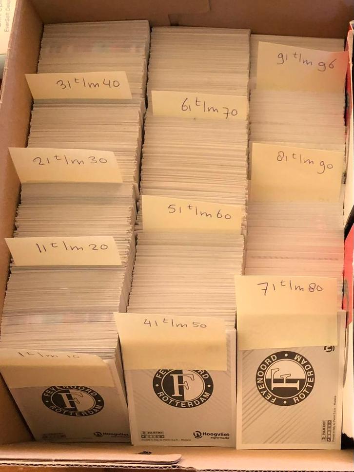 Vele Panini Feyenoord plaatjes Hoogvliet., Verzamelen, Supermarktacties, Overige supermarkten, Ophalen of Verzenden