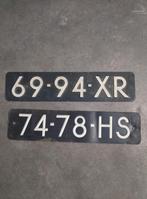 Oude kentekenplaten - Set van 2, Ophalen of Verzenden, Gebruikt