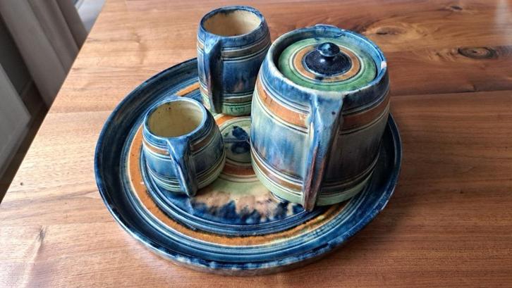 Vierdelige set Vlaams aardewerk, Antiek en Kunst, Curiosa en Brocante, Ophalen of Verzenden