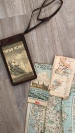 Toeristenkaart Mønsklint, Denemarken, in lederen etui, Boeken, Gelezen, Overige gebieden, Overige typen, Ophalen of Verzenden