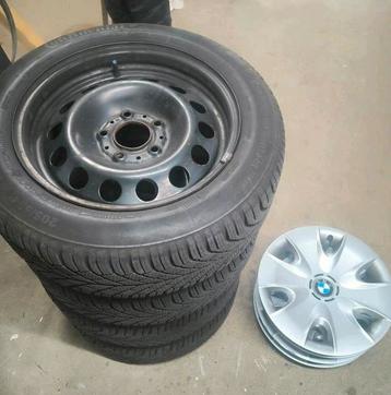 Bmw staalsetje 205 55 16 orgineel 6.5mm profiel  5x112 beschikbaar voor biedingen