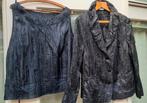 Erfo set, zwarte top met jasje 48, Kleding | Dames, Ophalen of Verzenden, Zo goed als nieuw, Maat 46/48 (XL) of groter