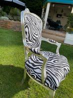 Zebraprint Stoel - Uniek Design!, Huis en Inrichting, Stoelen, Ophalen, Overige kleuren, Zo goed als nieuw, Eén