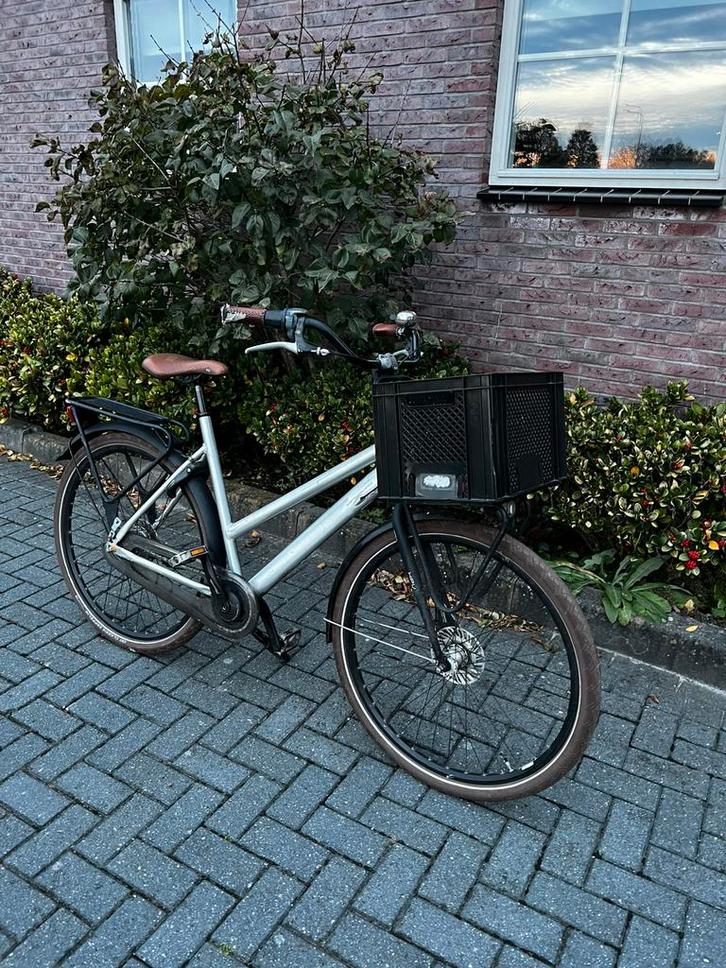 Cortina transport fiets, aluminium frame, met mand, Fietsen en Brommers, Fietsen | Dames | Damesfietsen, Gebruikt, Overige merken