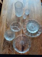 Diverse glazen accessoires, Glas, Schaal, Rond, Gebruikt