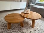Twee WOOOD Rhonda Salontafels - Ø 50 en 60 cm, 50 tot 100 cm, Ophalen of Verzenden, Zo goed als nieuw, Minder dan 50 cm
